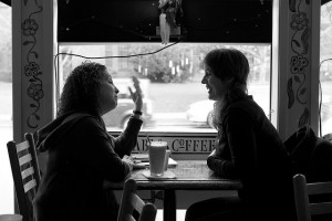 Two women conversation